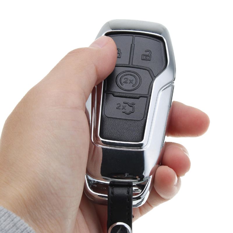 Slitina Smart Remote Key Shell Pu Leather Case Cover For Ford Lincoln 4/5 Button