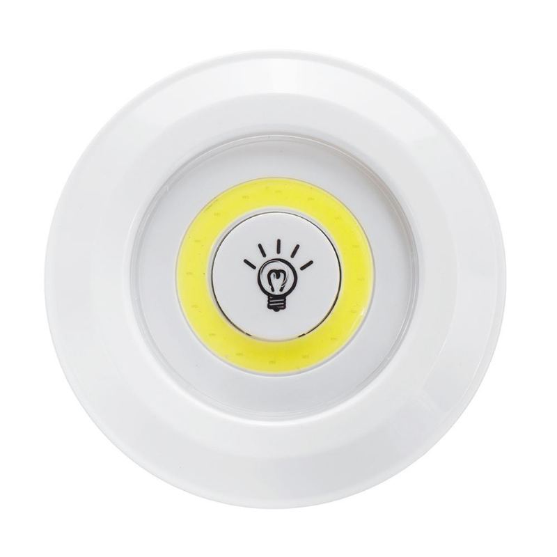 1/3/6ks Led Wireless Stick On Led Tap Light Jasný Dálkový Ovladač Skříňka Na Baterie Noční Lampa