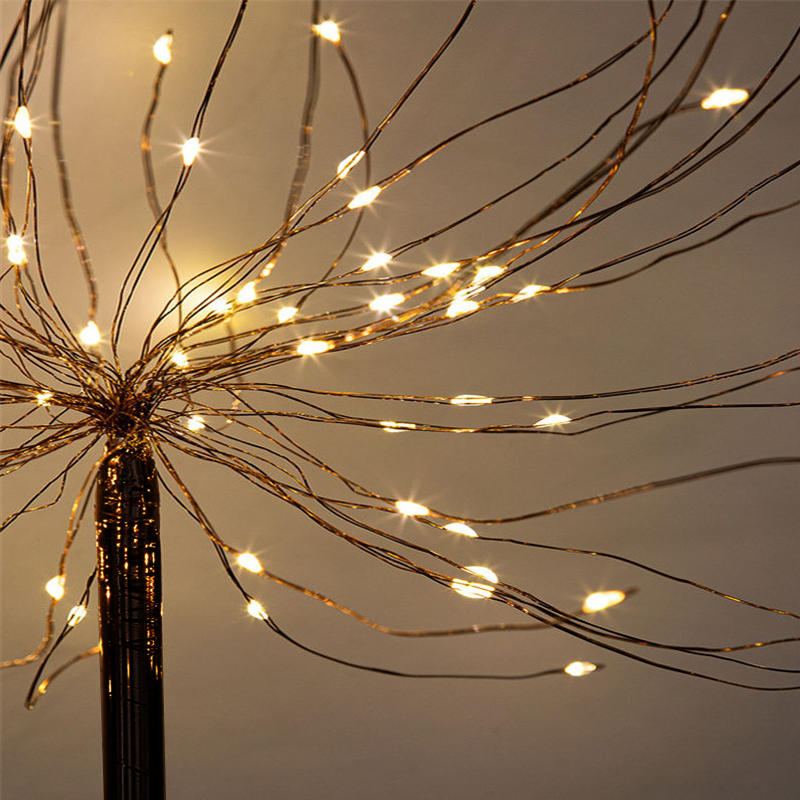 100 Led Lampa Pampelišky Usb Ohňostroj Noční Světlo Zahrada Svatební Párty Vánoce
