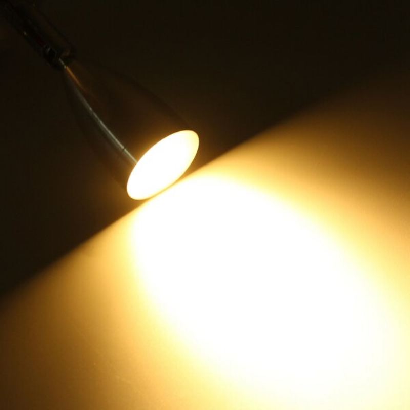12v 3w Interiérová Led Bodová Lampa Na Čtení S Vypínačem Pro Karavan Noční Skříň Osvětlení Skříně