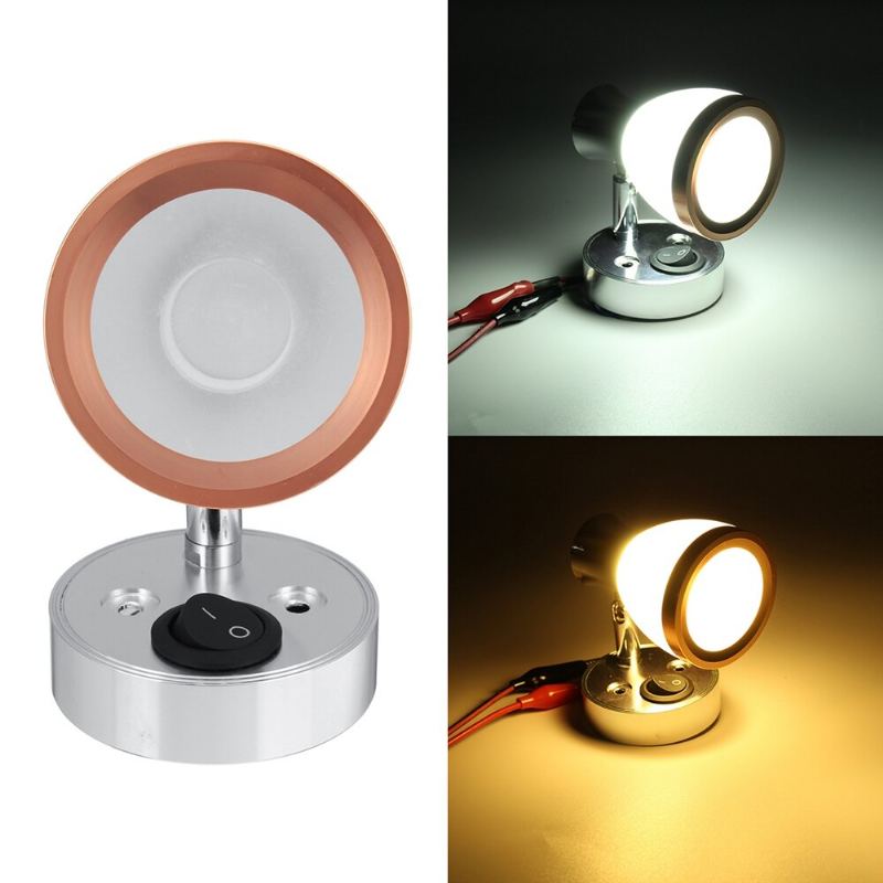 12v 3w Led Vnitřní Matné Sklo Led Mini Bodové Světlo Noční Lampa Na Čtení Pro Karavan