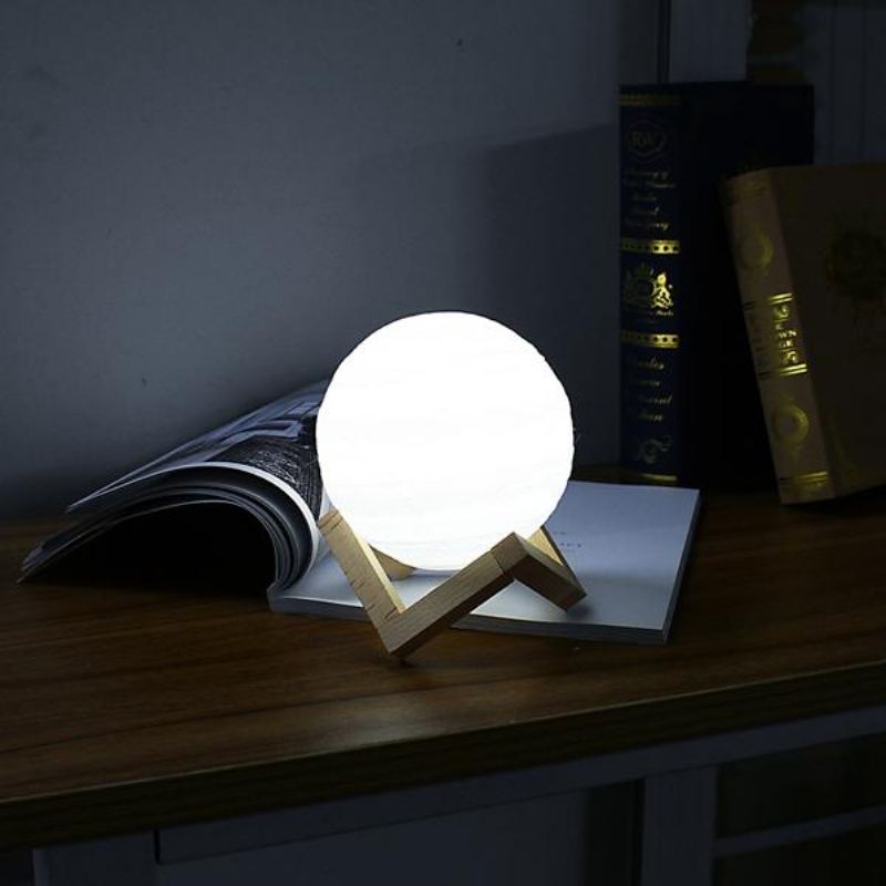 13cm 3d Lampa Jupiter Usb Dobíjecí Dotykový Senzor Led Noční Světlo Dárek Dc5v