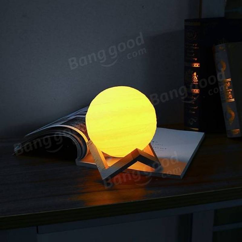 13cm 3d Lampa Jupiter Usb Dobíjecí Dotykový Senzor Led Noční Světlo Dárek Dc5v