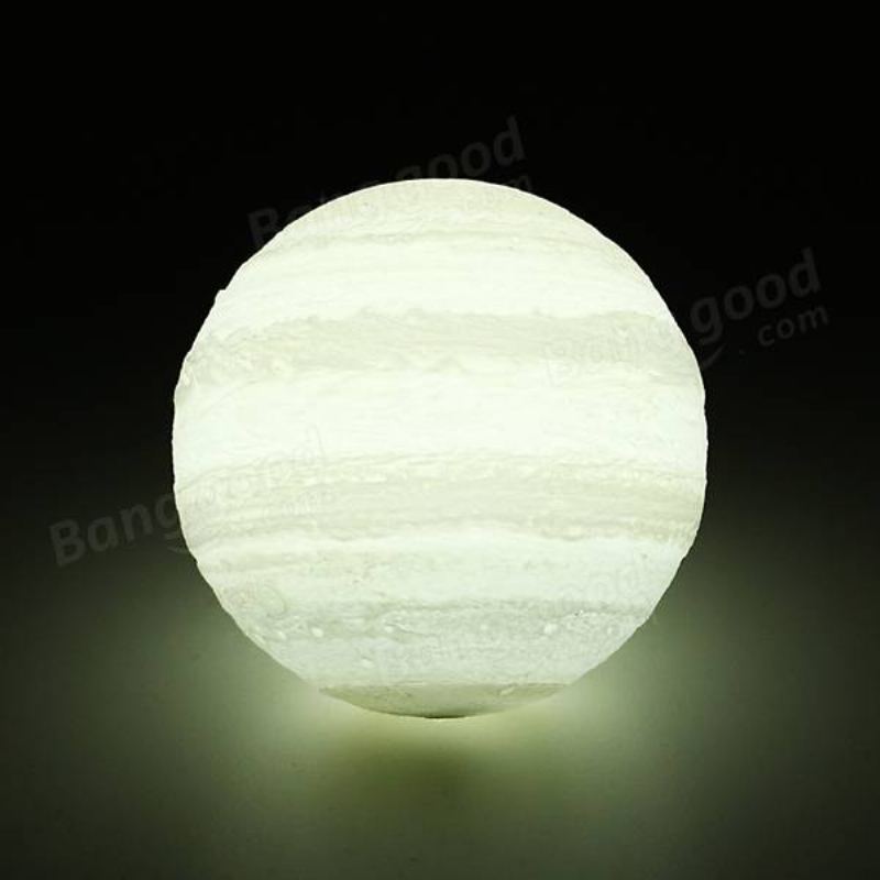 13cm 3d Lampa Jupiter Usb Dobíjecí Dotykový Senzor Led Noční Světlo Dárek Dc5v