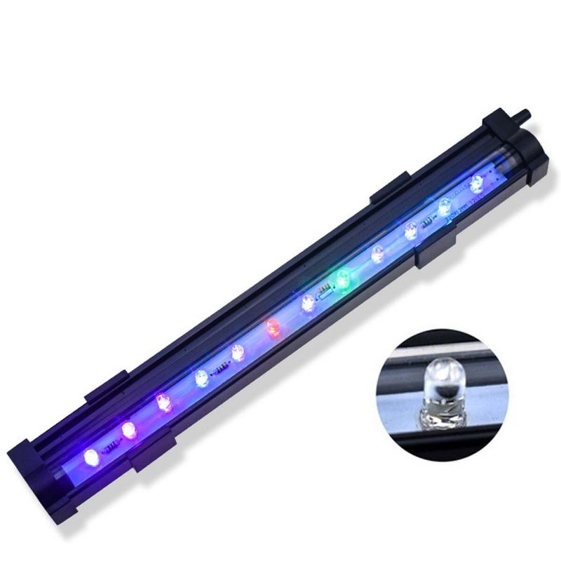 15cm/25.5cm/35.5cm/45.5cm/55.5cm Vodotěsné Led Ryby Tank Světlo Rgb Akvárium Světla Vícebarevná Ponorná Lampa