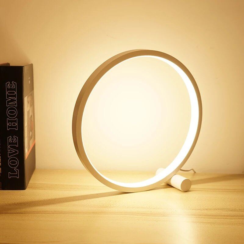 15cm Led Stmívatelná Stolní Lampa Kruhové Lampy Usb Noční Světlo Do Obývacího Pokoje Ložnice