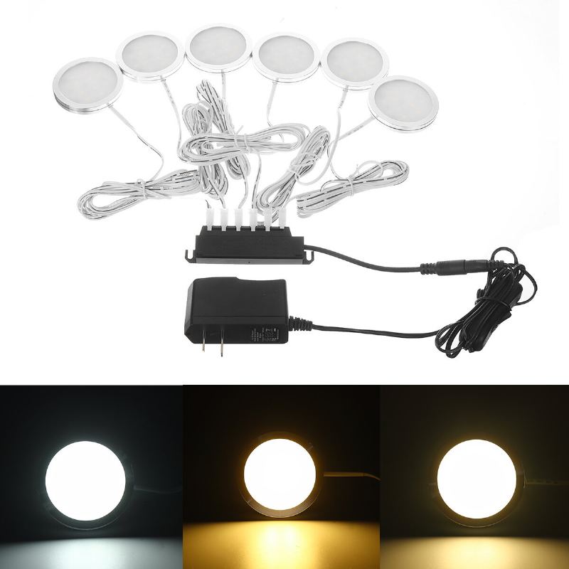 2.5w 6v1 Led Osvětlení Pod Skříňkou Stropní Panel Dole Tenká Kuchyňská Skříňka Vestavná Lampa Dc12v