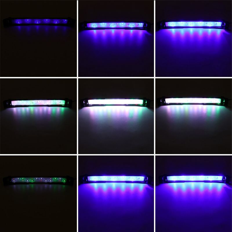 32cm 24led Rgb Světlo Do Akvária S 2 Režimy Lampa Na Vodní Trávu S Dvojitým Odvodněním