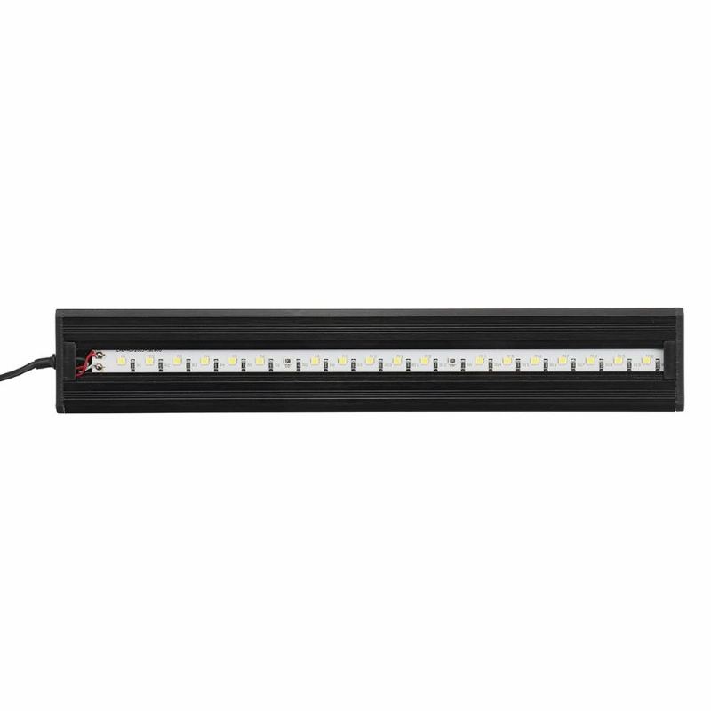 3.5w 25cm Nastavitelná 2835 Led Akváriová Akvarijní Nádrž Super Tenká Světelná Lampa Černá