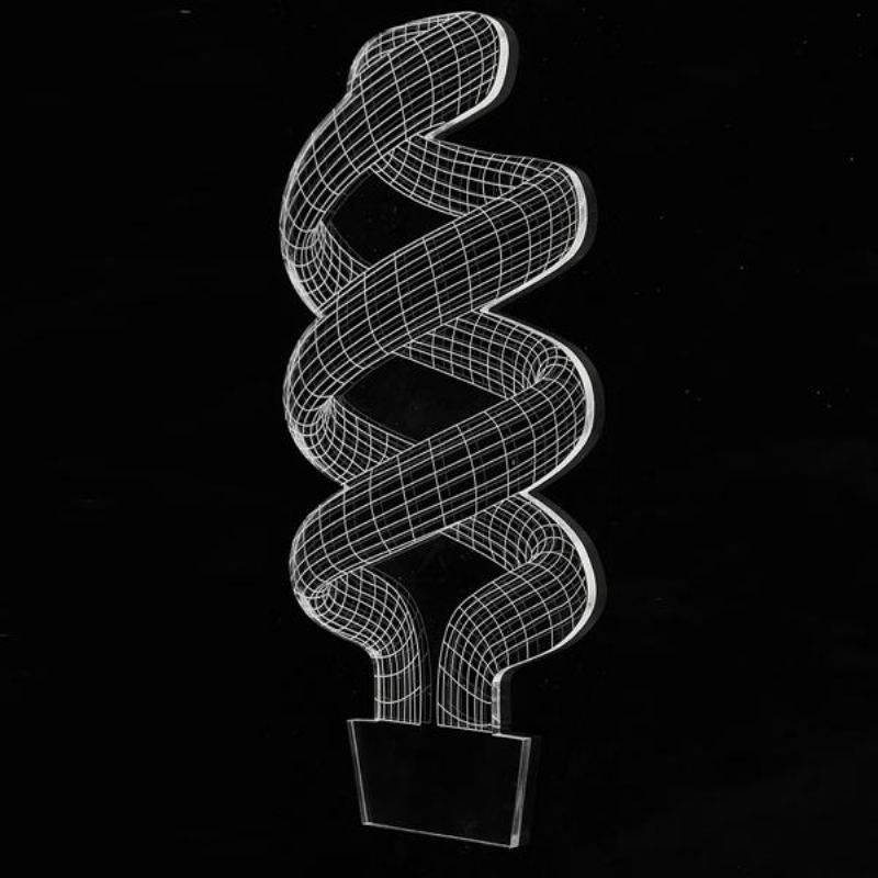 3d Tornado Illusion Led Stolní Světlo Usb 7 Barev Měnící Noční Lampa