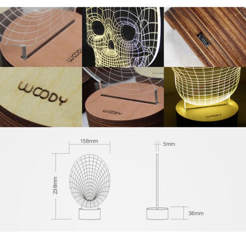 3d Vizuální Led Malý Stůl Noční Světlo Pro Svátek Valentýna