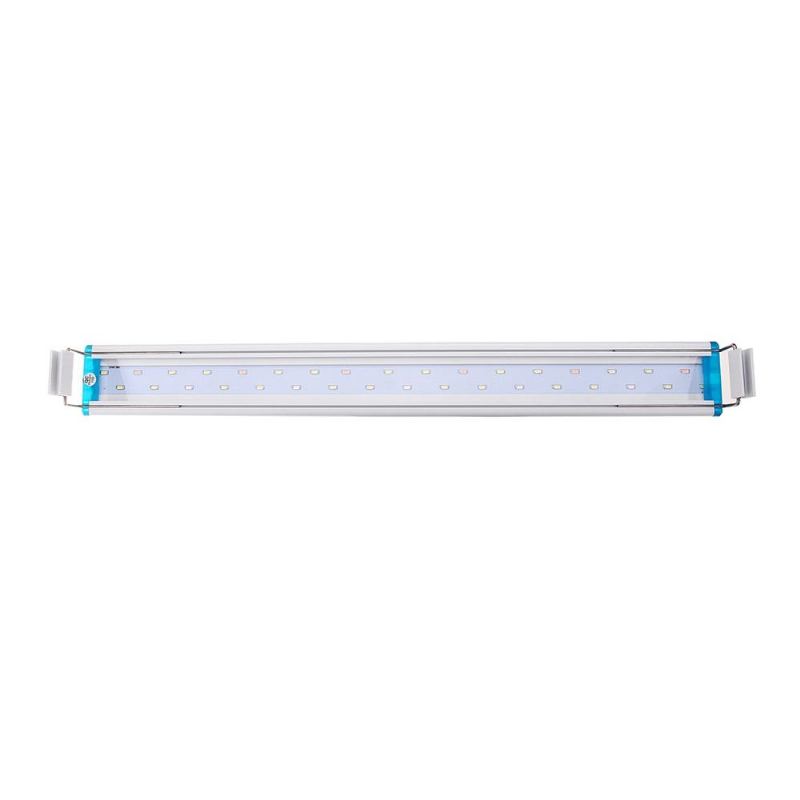 48.5cm Hliníková Nastavitelná Led Lampa Do Akvária S Osvětlením Modrá+bílá Ac220v