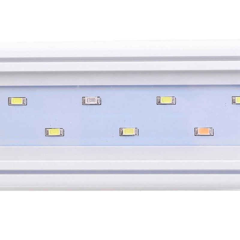 48.5cm Hliníková Nastavitelná Led Lampa Do Akvária S Osvětlením Modrá+bílá Ac220v