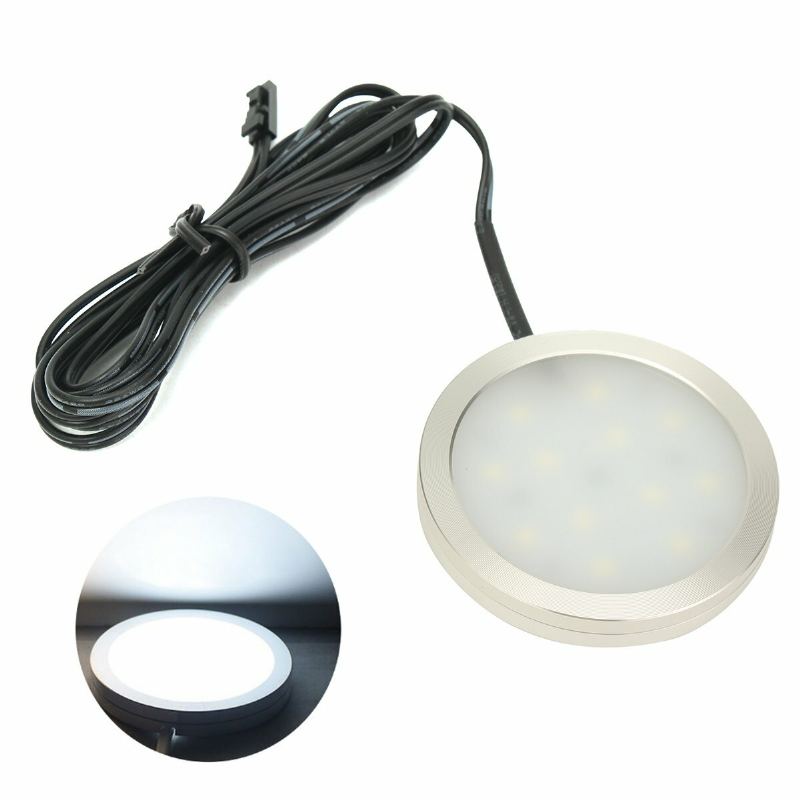 8ks Led Skříňové Světlo Bílá Stmívatelná Kuchyňská Linka Pod Pukem Rf Bezdrátové Dálkové Ovládání + Napájecí Zdroj