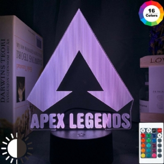 Apex Legends Logo Noční Světlo Led Barva Měnící Pro Herní Nápady Na Výzdobu Místnosti Skvělá Akce Cena Hráči Narozeniny Dárek Usb Lampa