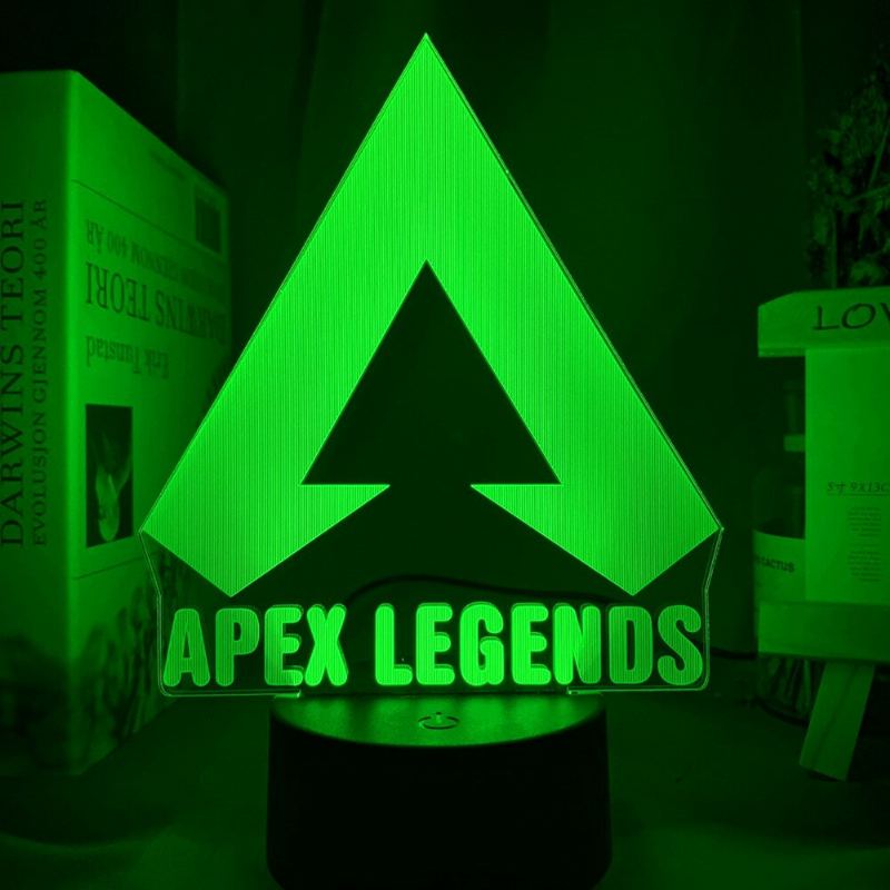 Apex Legends Logo Noční Světlo Led Barva Měnící Pro Herní Nápady Na Výzdobu Místnosti Skvělá Akce Cena Hráči Narozeniny Dárek Usb Lampa