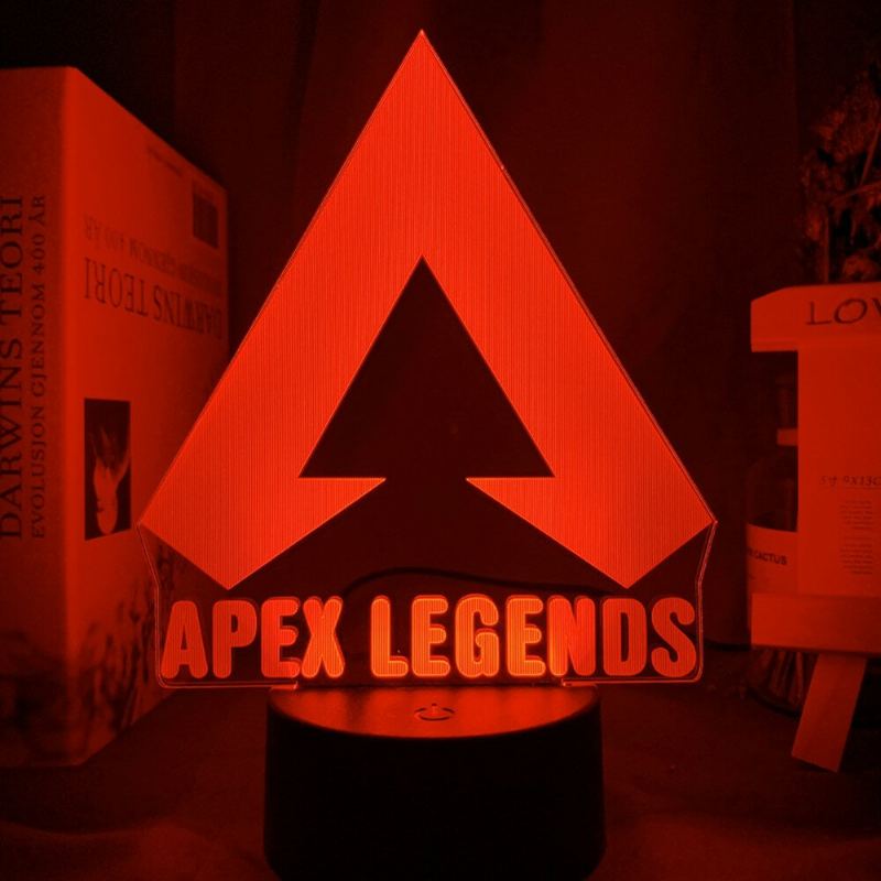 Apex Legends Logo Noční Světlo Led Barva Měnící Pro Herní Nápady Na Výzdobu Místnosti Skvělá Akce Cena Hráči Narozeniny Dárek Usb Lampa