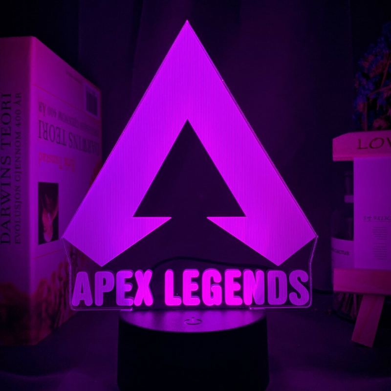 Apex Legends Logo Noční Světlo Led Barva Měnící Pro Herní Nápady Na Výzdobu Místnosti Skvělá Akce Cena Hráči Narozeniny Dárek Usb Lampa