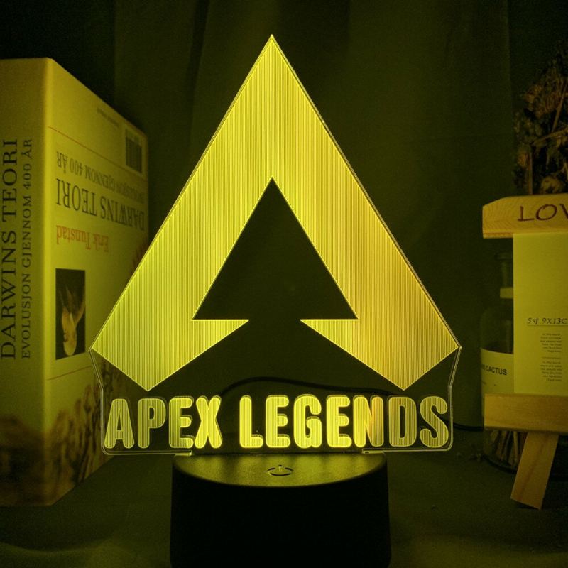 Apex Legends Logo Noční Světlo Led Barva Měnící Pro Herní Nápady Na Výzdobu Místnosti Skvělá Akce Cena Hráči Narozeniny Dárek Usb Lampa