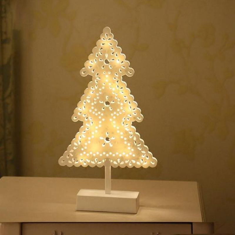 Bateriový Hvězdný Vánoční Stromeček Srdce Led Noční Světlo Stolní Lampa Domácí Dekorace