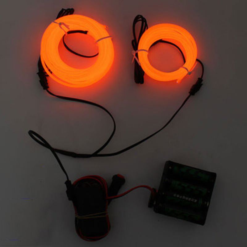 El Wire Neon Light Flexibilní Provazová Trubice Auto Dekorace Interiéru Auta Led Pásové Světlo Atmosférická Lampa