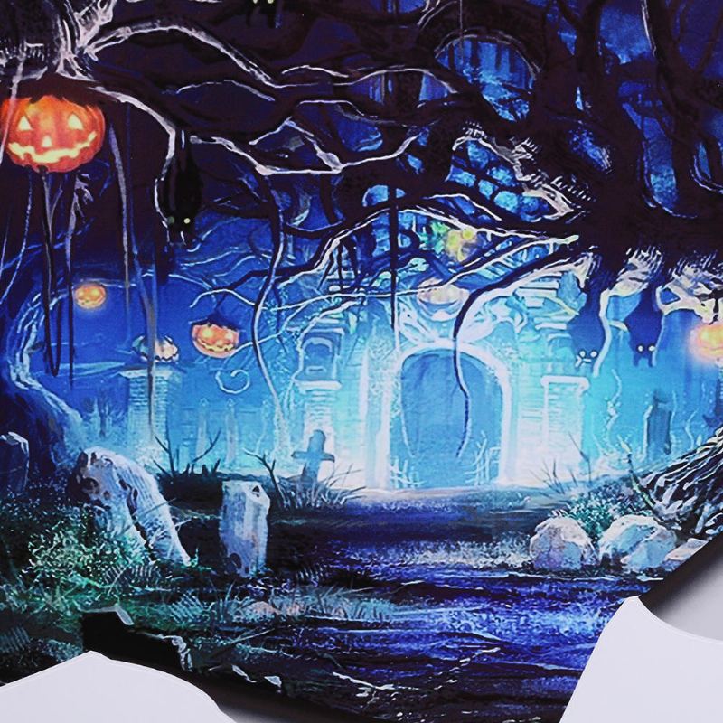 Halloween 3d Samolepka Na Zeď Odnímatelná Strašidelná Plakát Nástěnná Malba