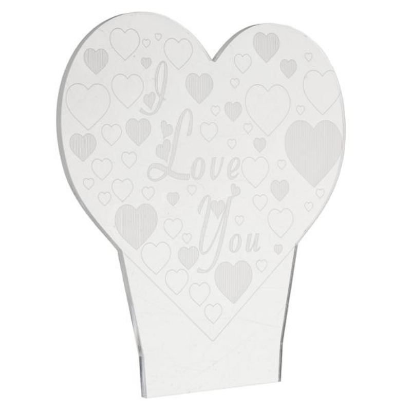 Led 3d Barevné I Love You Night Light Dálkové Ovládání S Dotykovým Senzorem Stolní Lampa