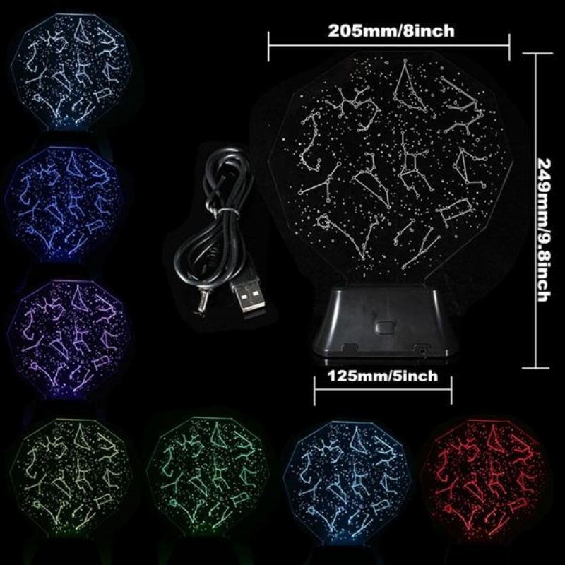 Led 3d Noční Světlo Usb Creative Home Energy Saving Night Light Lampa