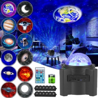 Led Galaxy Projector Nebula Night Light Náladová Lampa S Dálkovým Ovládáním S Bluetooth Reproduktorem Pro Děti A Dospělé Ložnice/párty/domácí Dekorace