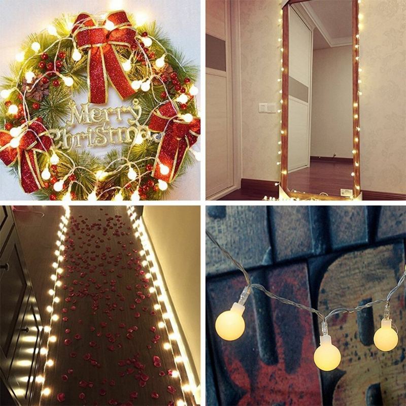 Led Solární Světelný Řetězec Fairy Lights Garland Vánoční Světlo Pro Svatební Dekorace Do Zahrady