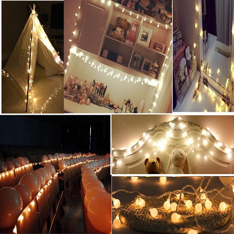 Led Solární Světelný Řetězec Fairy Lights Garland Vánoční Světlo Pro Svatební Dekorace Do Zahrady