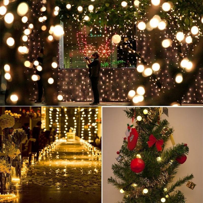 Led Solární Světelný Řetězec Fairy Lights Garland Vánoční Světlo Pro Svatební Dekorace Do Zahrady