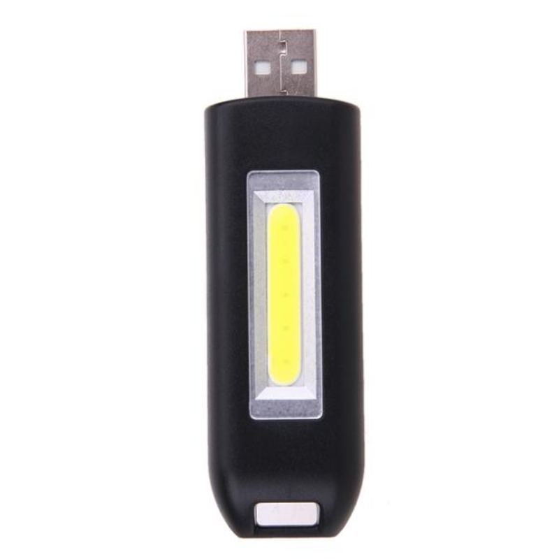 Mini 0.5w Usb Dobíjecí Cob Led Svítilna Na Klíče Kapesní