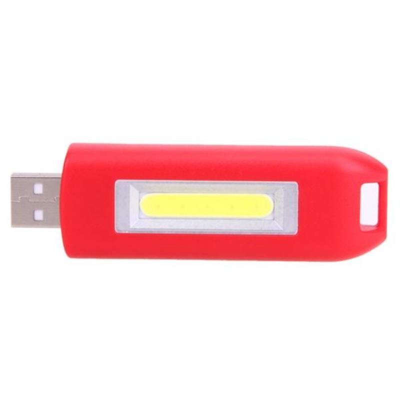 Mini 0.5w Usb Dobíjecí Cob Led Svítilna Na Klíče Kapesní