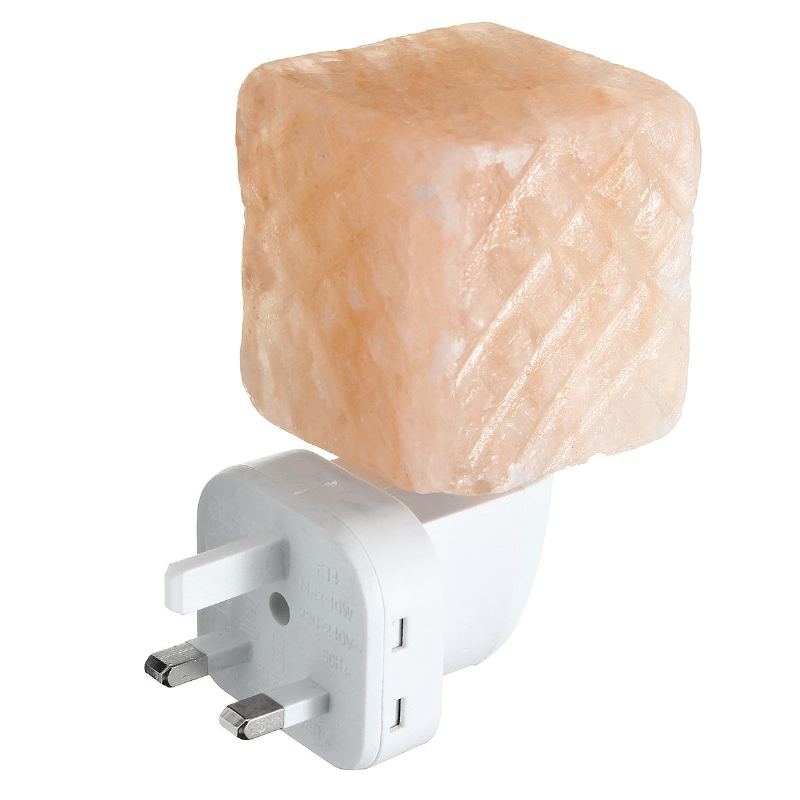 Natural Crystal Himalayan Glow Ručně Vyřezávaná Křišťálová Solná Noční Lampa Nástěnné Světlo Ac110-240v