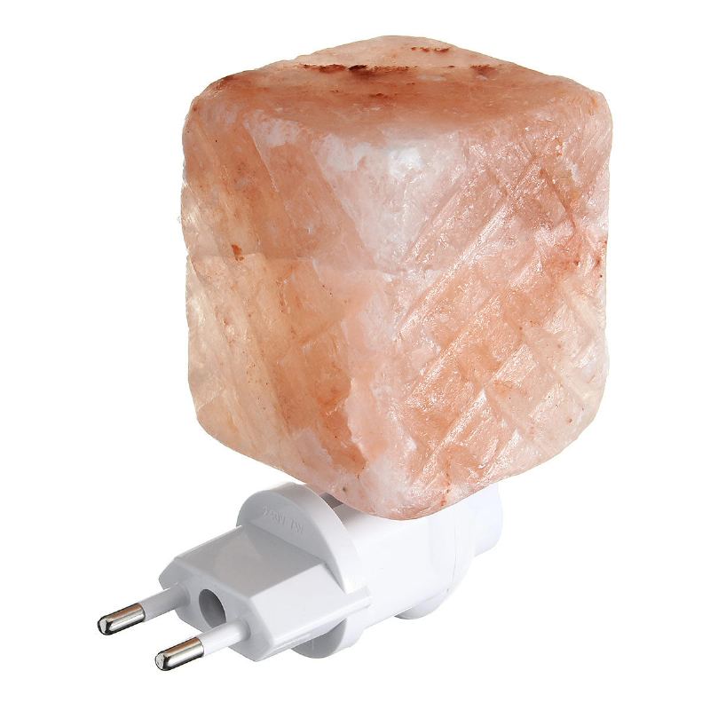 Natural Crystal Himalayan Glow Ručně Vyřezávaná Křišťálová Solná Noční Lampa Nástěnné Světlo Ac110-240v