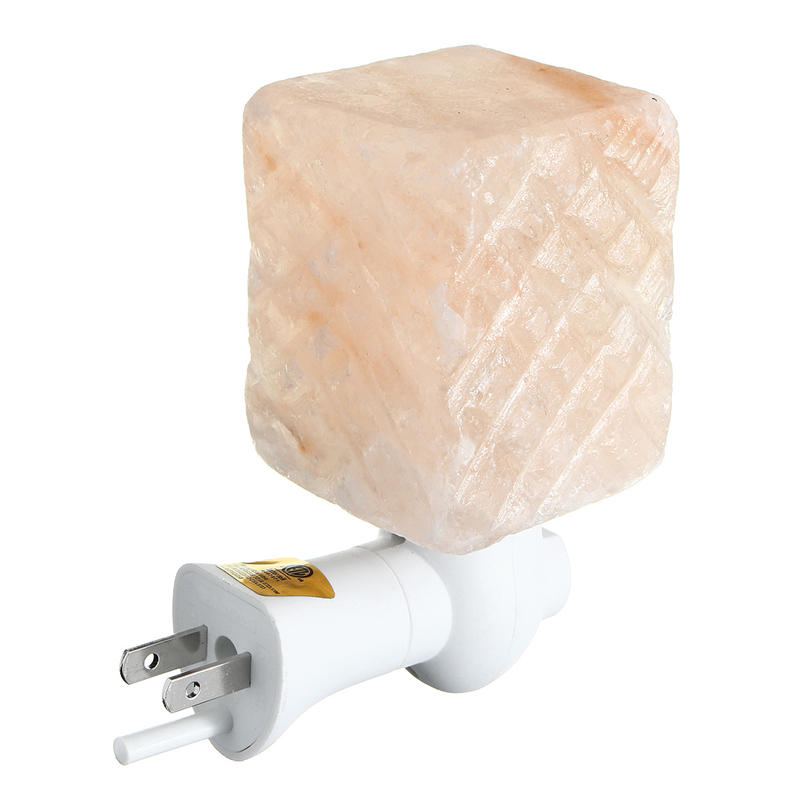 Natural Crystal Himalayan Glow Ručně Vyřezávaná Křišťálová Solná Noční Lampa Nástěnné Světlo Ac110-240v