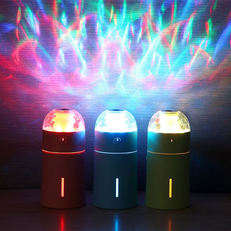 Nový Ultrazvukový Zvlhčovač Magic Cup S Barevnými Led Světly Pro Domácí Autokancelář Mini Aroma Difuzér Čistička S Automatickým Vypnutím