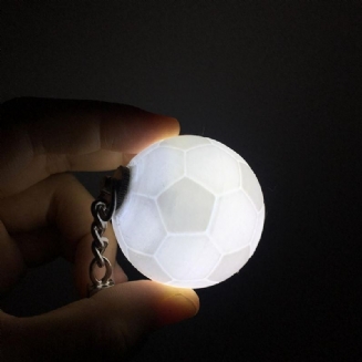 Přenosné Fotbalové Světlo S 3d Tiskem Keychain Barevná Led Noční Lampa Kreativní Dekorace Taštičky Na Baterie
