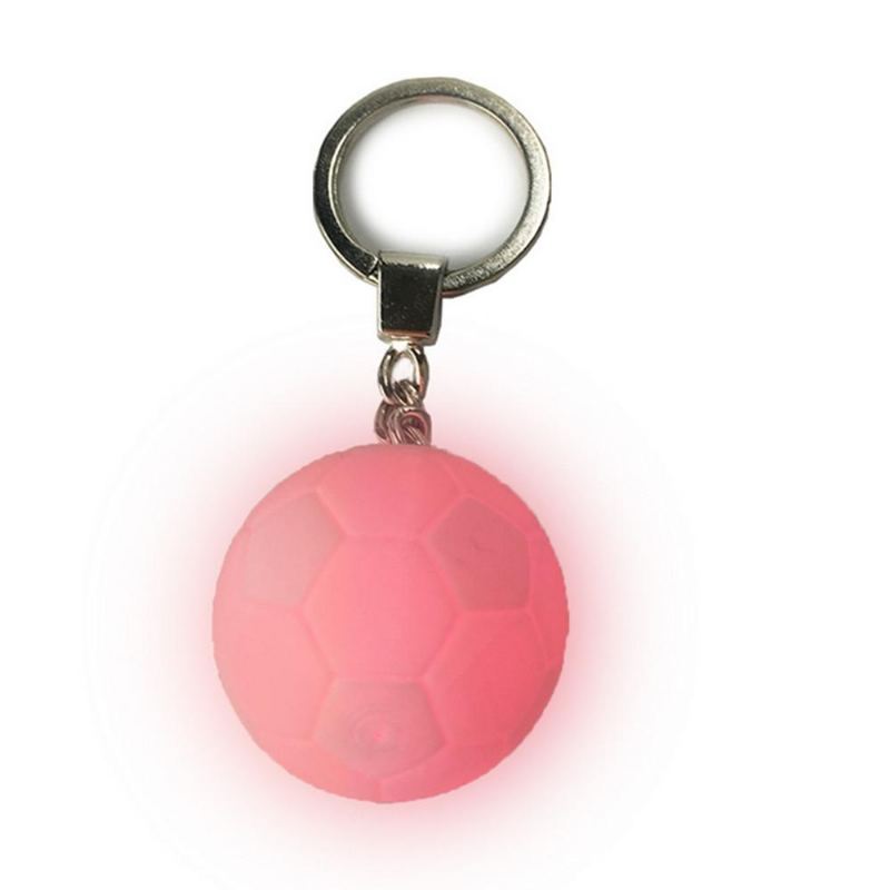 Přenosné Fotbalové Světlo S 3d Tiskem Keychain Barevná Led Noční Lampa Kreativní Dekorace Taštičky Na Baterie