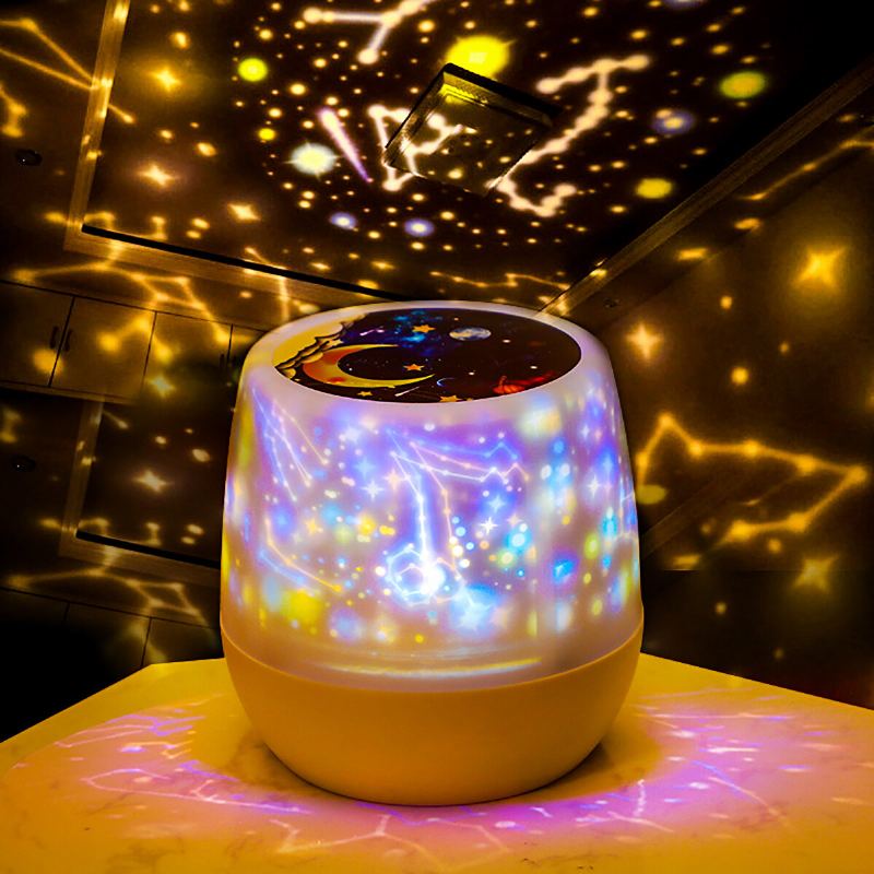 Romantická Hvězdná Noční Obloha Projektorová Lampa Cosmos Star Led Light Universe Dětský Dárek