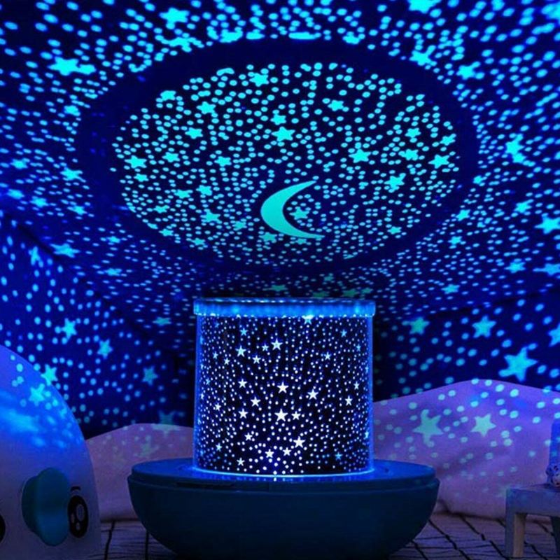 Romantická Hvězdná Noční Obloha Projektorová Lampa Cosmos Star Led Light Universe Dětský Dárek