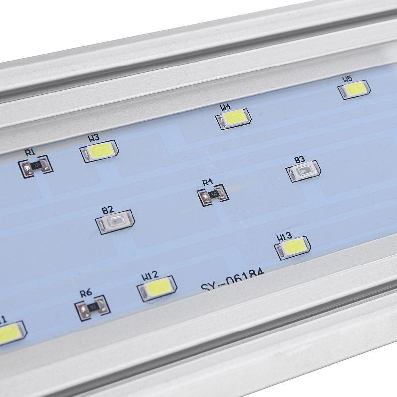 Stmívatelné A Časovače Led Osvětlení Akvária S Rozšiřitelnými Držáky Pro 30cm Růst Rostlin V Nádrži 3 Světelné Režimy Bílá + Modrá + Červená Led 5730smd