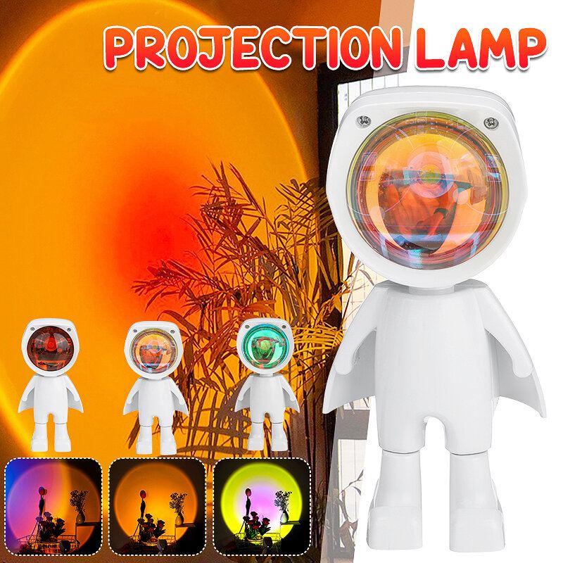 Sun Sunset Led Světlo Rainbow Projection Stolní Lampa Home Decor Usb Noční