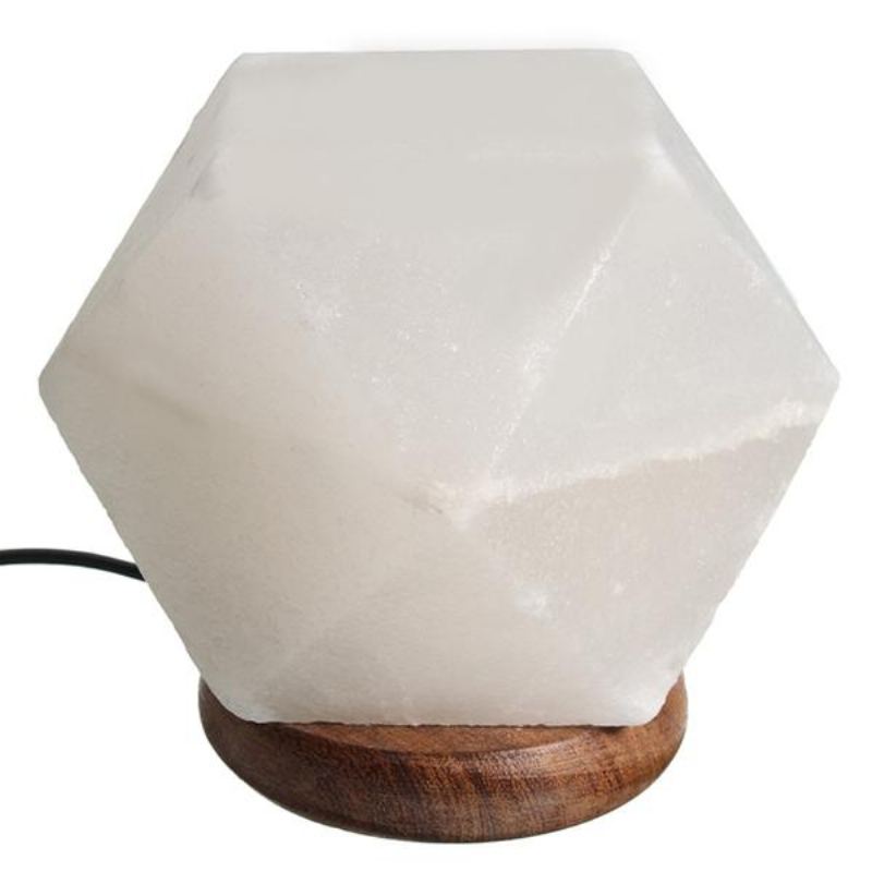 Usb Solná Lampa Natural Crystal Rock Barevné Noční Osvětlení Led