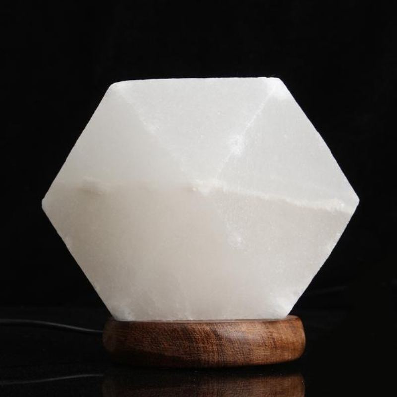 Usb Solná Lampa Natural Crystal Rock Barevné Noční Osvětlení Led