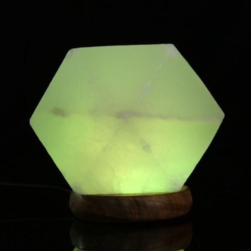 Usb Solná Lampa Natural Crystal Rock Barevné Noční Osvětlení Led