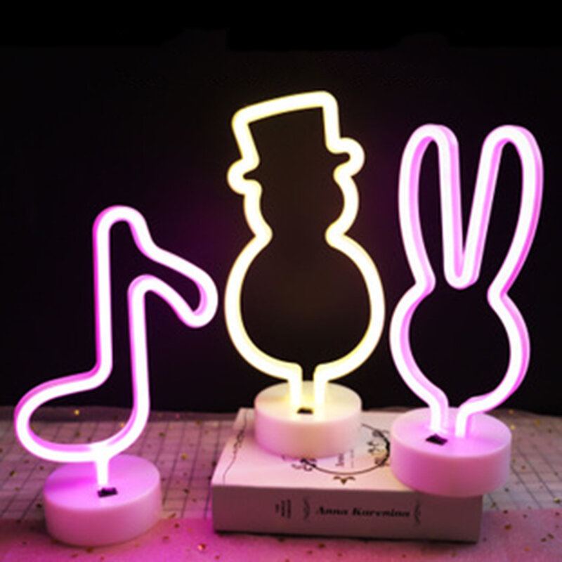 Vylepšete Neonové Noční Světlo Králík Vibrato Anchor Velkoústý Pták Creative Night Light Spot