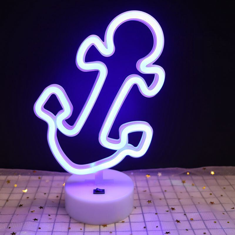 Vylepšete Neonové Noční Světlo Králík Vibrato Anchor Velkoústý Pták Creative Night Light Spot