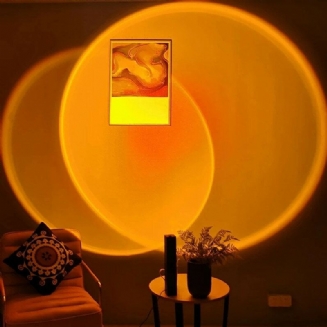 Vyměnitelná Čočka Sunset Lampa Nordic Vnitřní Osvětlení Led Stojací Obývací Pokoj Ložnice Atmosféra Dekorace Podlahová Světla Objektiv Pro Domácnost
